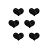 aplique decorativo coracao glitter preto ref r150172 2