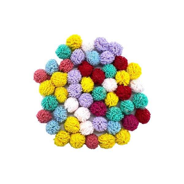 pompom tule colorido escuro p ref l010088