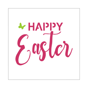 Stencil Happy Easter - 14x14 - Ref C289
