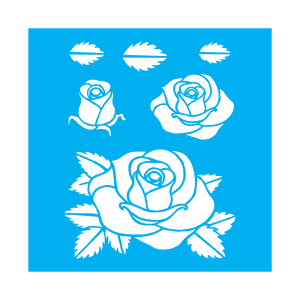 Kit Stencil 13 unid - Floral - Ref 24