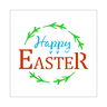 Stencil Happy Easter - 30x30 - Ref 9881