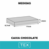 Caixa Chocolate Estampa - Kit com 5 un.