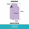 Caixa Milk Metal - Kit com 3 un. Ref CMM36