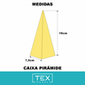 Caixa Pirâmide Abacaxi - Kit com 5 un. Ref CP14