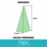Caixa Pirâmide Limão - Kit com 5 un. Ref CP18