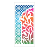 Stencil Vitral Floral - 7x15 - Ref 8112