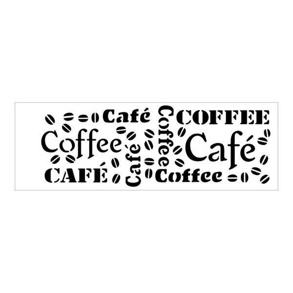 Stencil Café Coffee - 10x30 - Ref 215