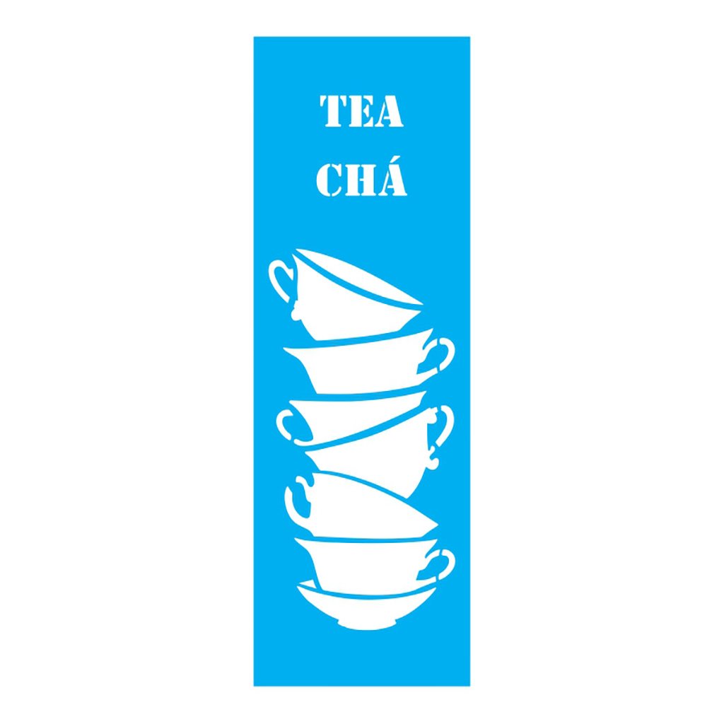 Stencil X cara Ch Tea 10x30 Ref 790 Stencil x cara ch tea 10x30 ref 790