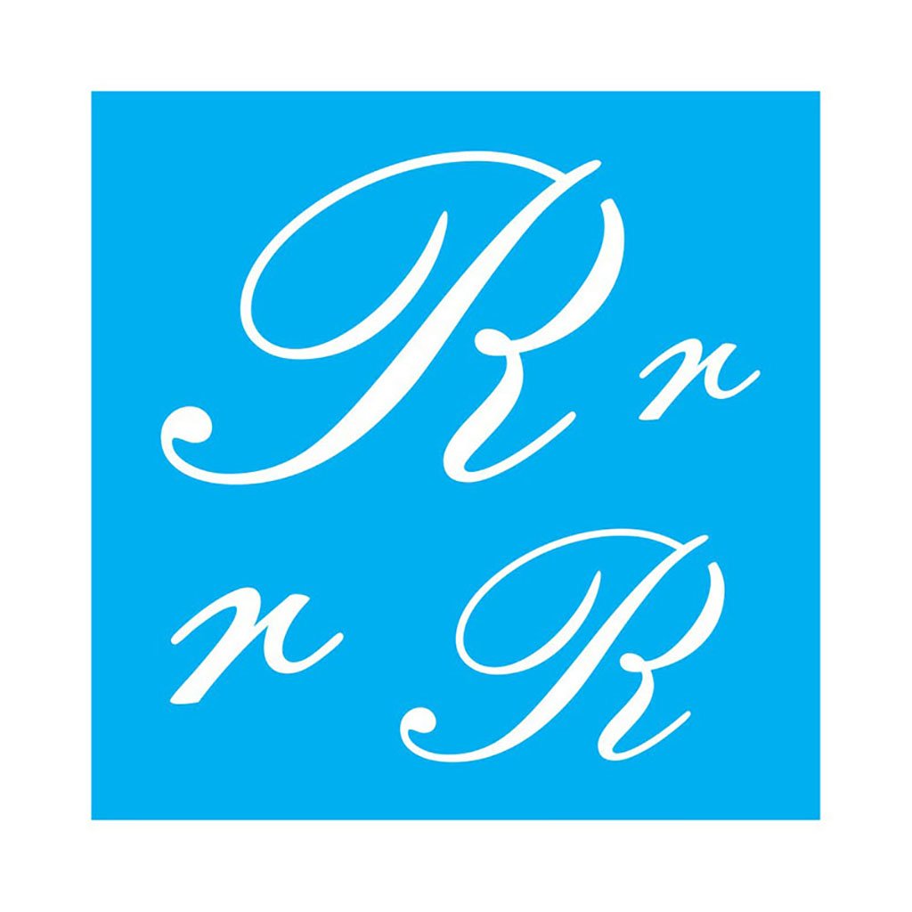 Stencil Basic Design R Stencil Letra R - 10x10 - Ref 560