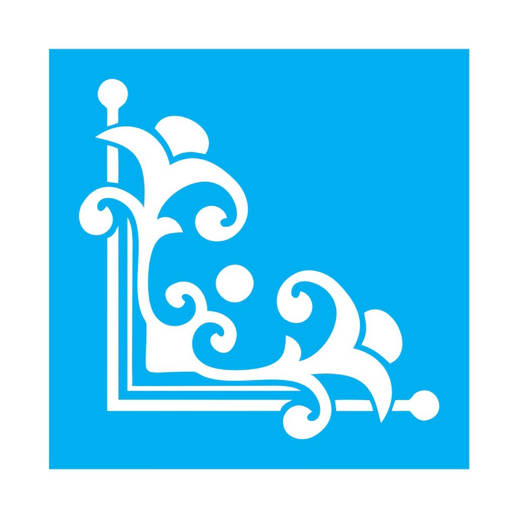 Stencil Cantoneira - 14x14 - Ref 5593