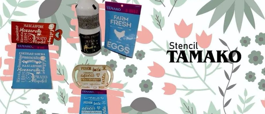 Trabalhos personalizados com Stencil Tamako