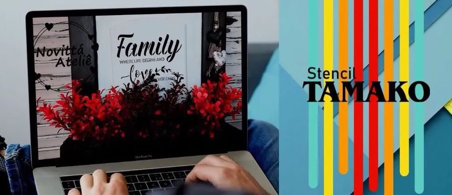 Artesanato em madeira com Stencil Tamako