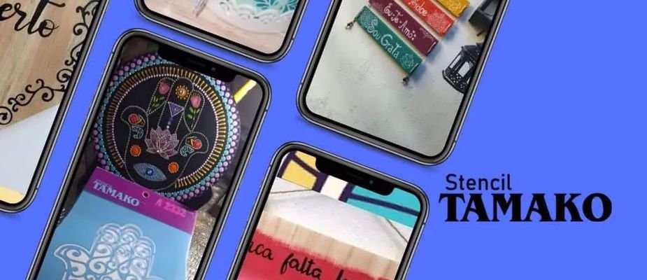 Pintura e Artesanato com Stencil Tamako Pintura e Artesanato com Stencil Tamako