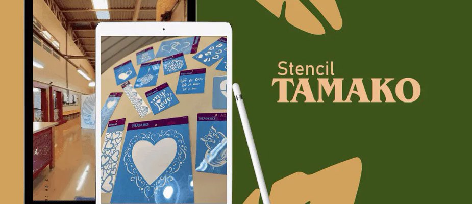Stencil para artesanato direto da fábrica somente na Tamako você encontra