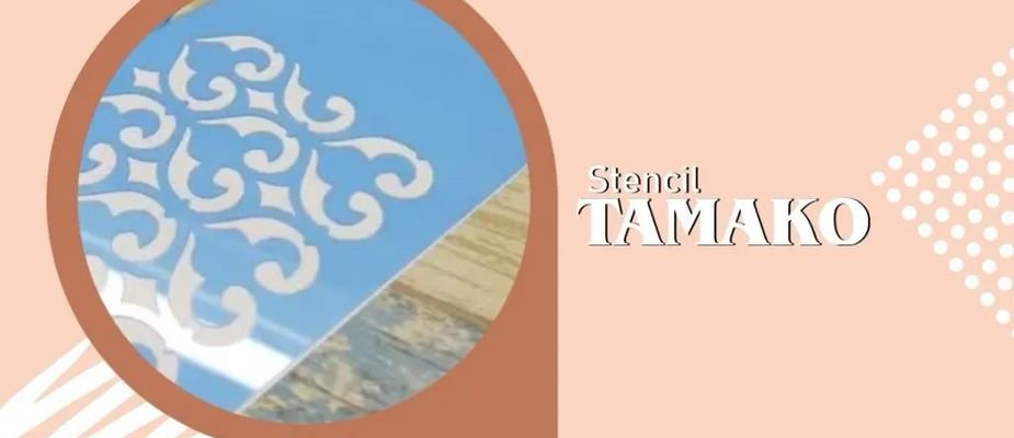 Stencil para artesanato reutilizável Tamako