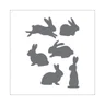 Stencil Coelhos - 30x30 - Ref D212