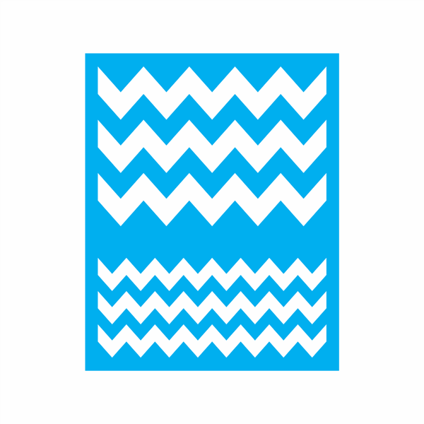 Stencil Zig Zag - 20x25 - Ref 9157