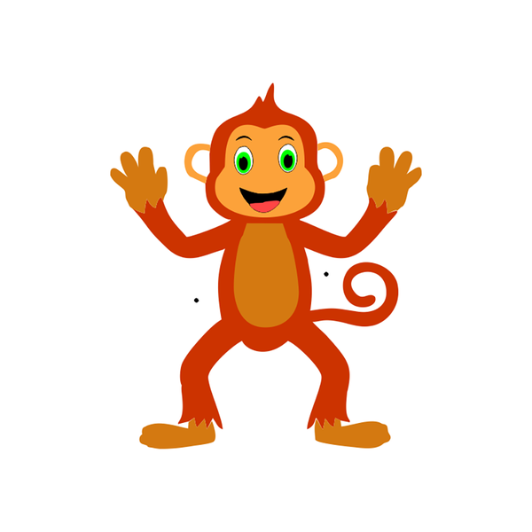 Stencil Macaco - 20x25 - Ref 9420