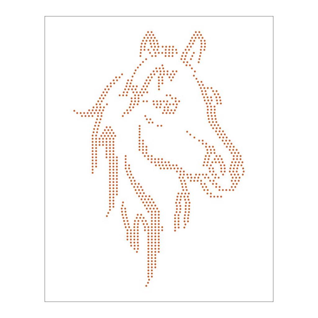 Stencil Pontilhado Cavalo - 20x25 - Ref B1077