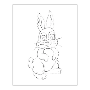 Stencil Pontilhado Coelho - 20x25 - Ref B1265