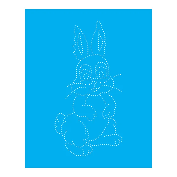 Stencil Pontilhado Coelho - 20x25 - Ref B1265