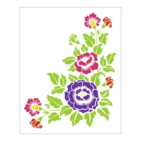 Stencil Florescer - 20x25 - Ref B1332