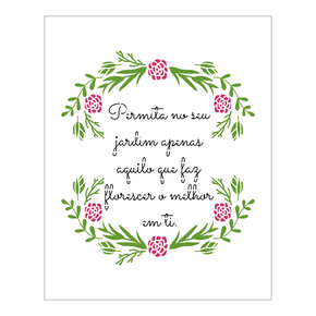 Stencil Florescer - 20x25 - Ref B1332