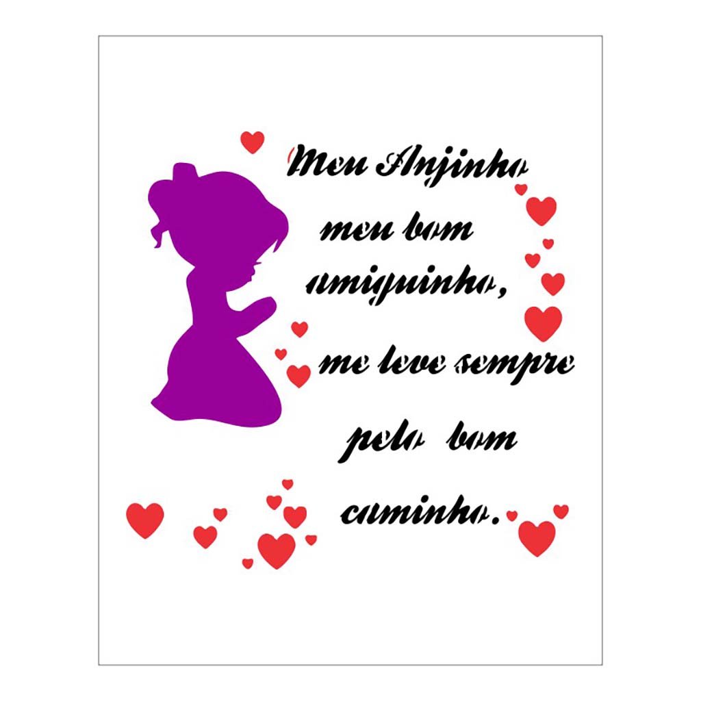 Stencil Meu Anjinho - 20x25 - Ref B675