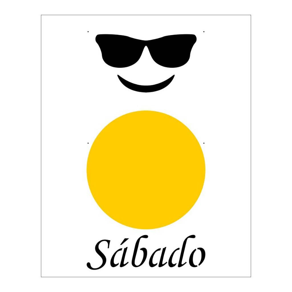Stencil Emoticon - 20x25 - Ref B819