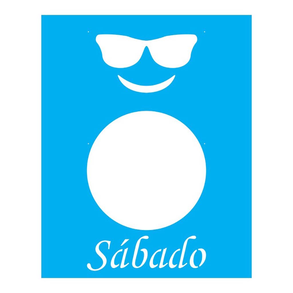 Stencil Emoticon - 20x25 - Ref B819