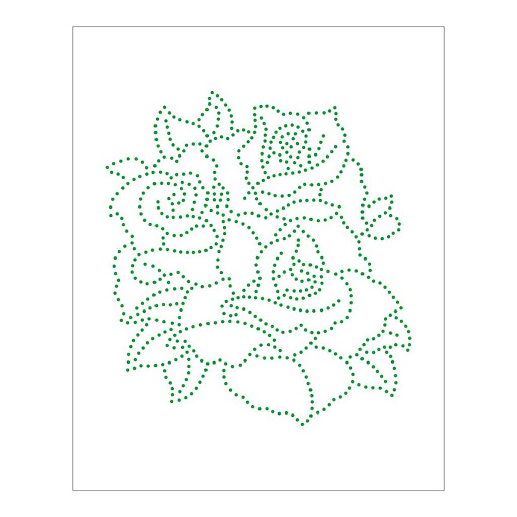 Stencil Flor Pontilhado - 20x25 - Ref B962