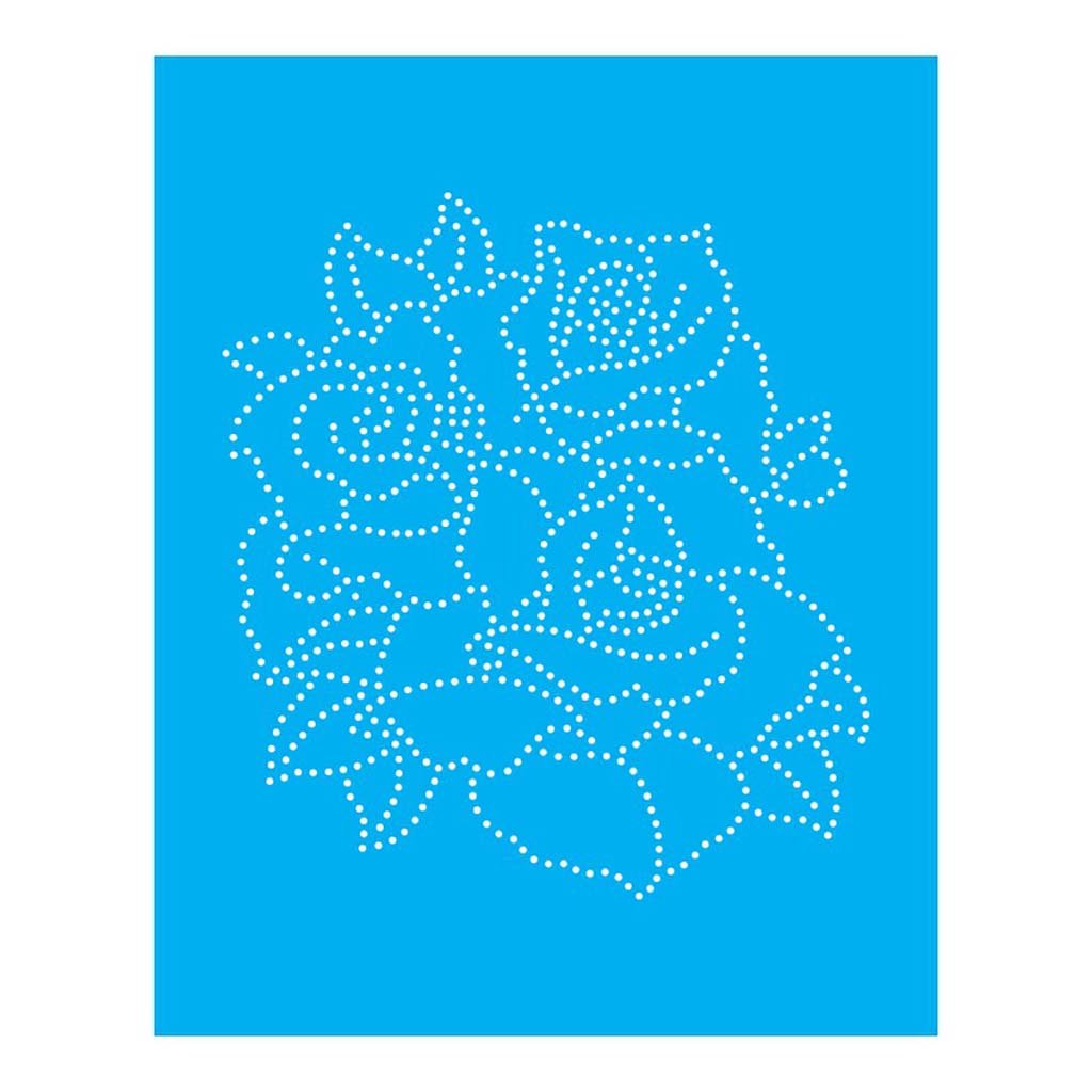 Stencil Flor Pontilhado - 20x25 - Ref B962