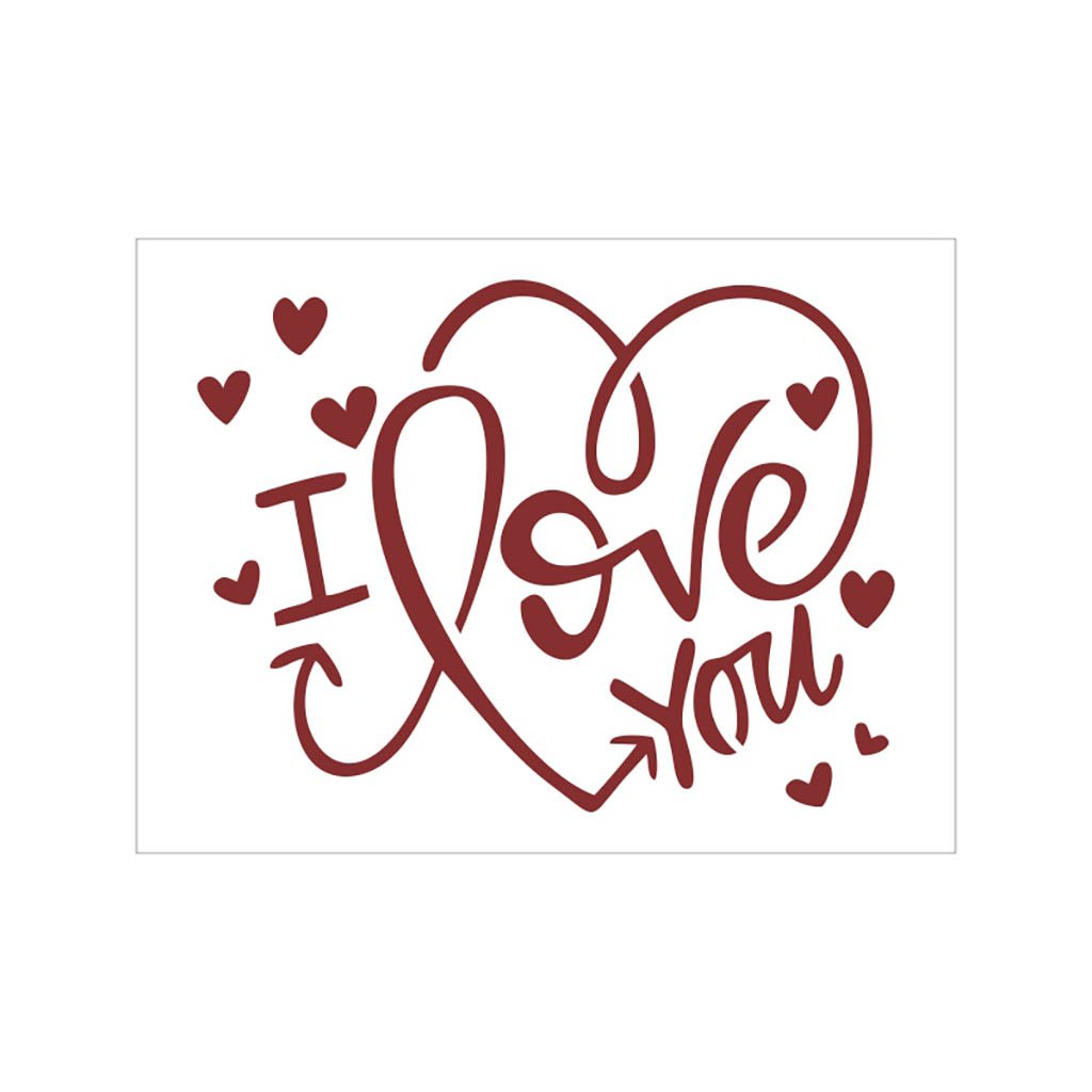 Stencil I Love You - 15x20 - Ref 8610