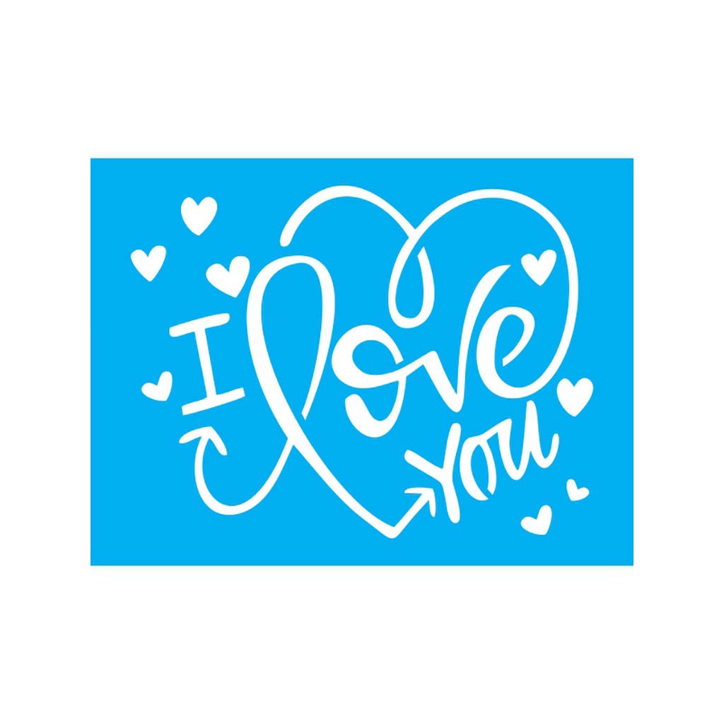 Stencil I Love You - 15x20 - Ref 8610