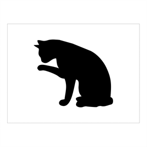 Stencil Gato - 15x20 - Ref 8814