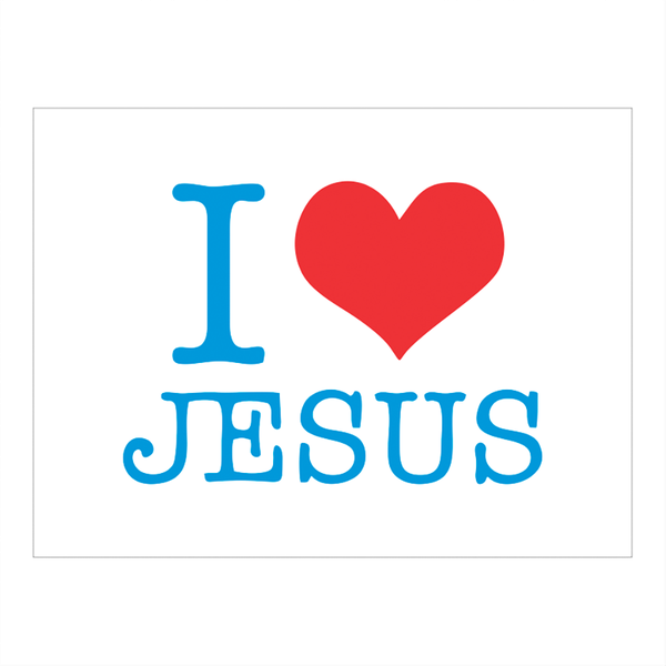 Stencil I Love Jesus - 15x20 - Ref 8835