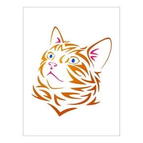 Stencil Gato - 15x20 - Ref 8959