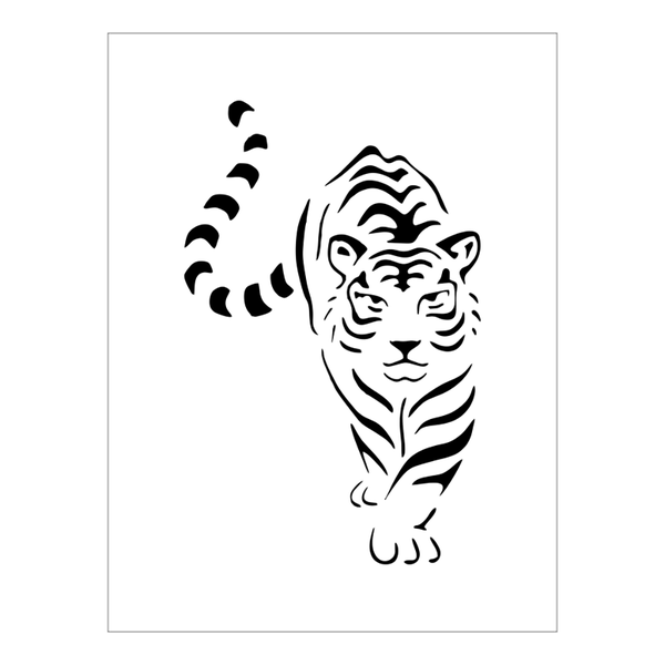 Stencil Tigre - 15x20 - Ref A2595