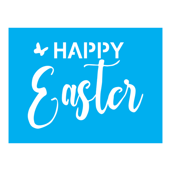 Stencil Happy Easter - 15x20 - Ref A2833