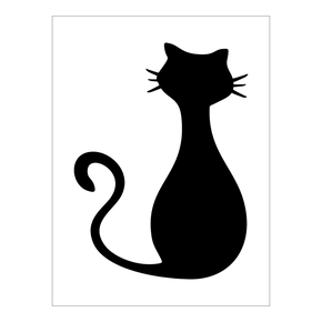 Stencil Gato - 15x20 - Ref A3044