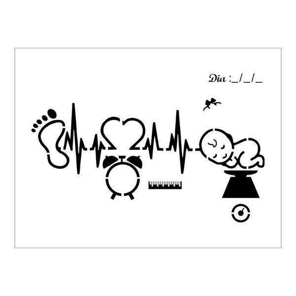 Stencil Bebê - 15x20 - Ref A3118