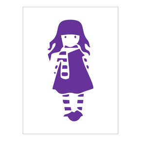 a.co.co タペストリー Stencil Menina - 15x20 - Ref A3217