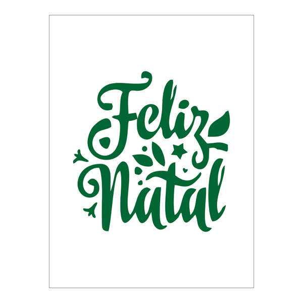 Stencil Feliz Natal - 15x20 - Ref A3255