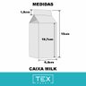 caixa milk transparente pet kit com 5 un ref cm40pc c