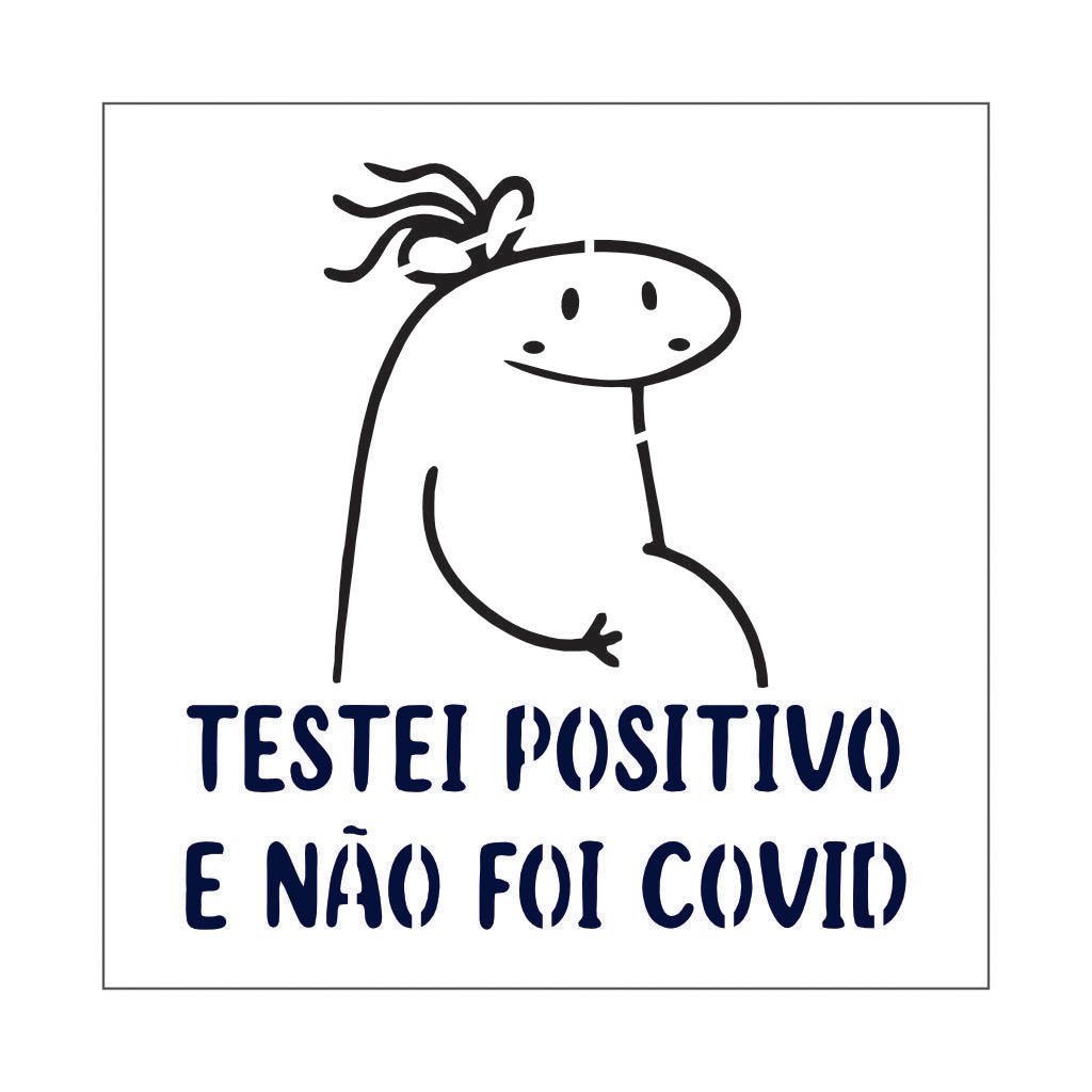 絵画 flk040114 Stencil Flork Testei Positivo - 30x30 - Ref D401