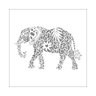 Stencil Elefante - 30x30 - Ref D469