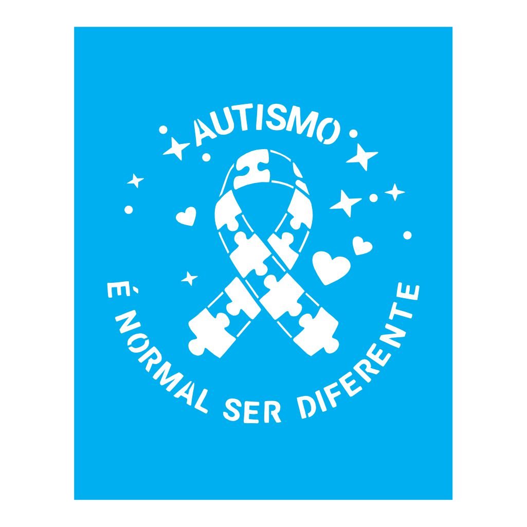 Stencil Autismo - 20x25 - Ref B1493