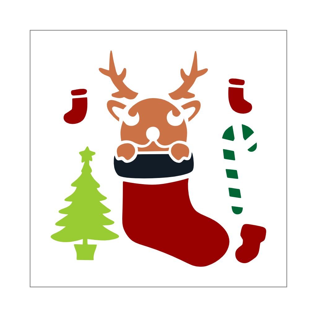 Stencil Natal - 14x14 - Ref C701