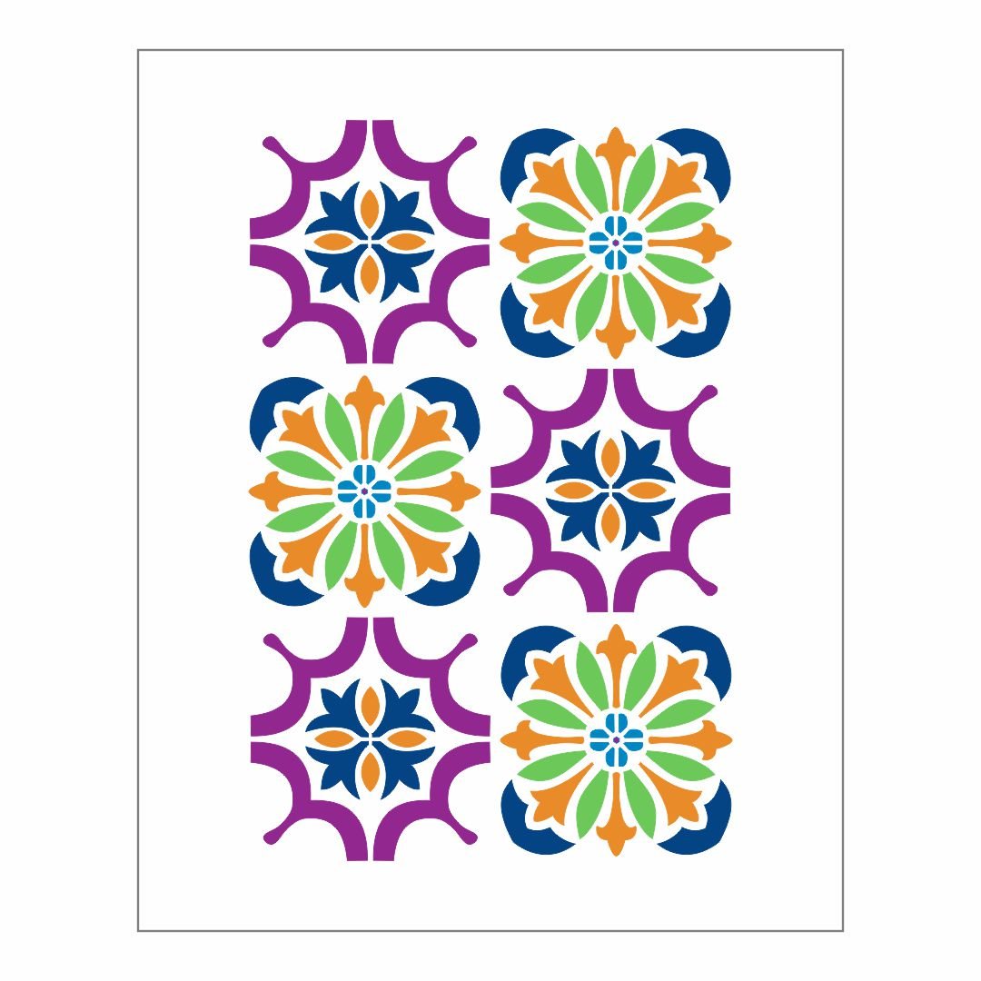 Stencil Textura - 20x25 - Ref 9462